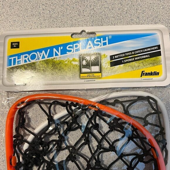 NEW Franklin Throw N Splash 2 Netted Toss & Catch Launchers & Sponge Waterball - Picture 3 of 3